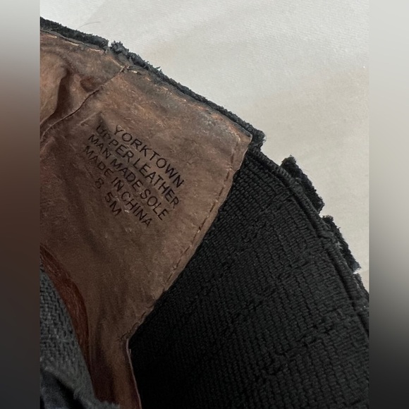 Jeffrey Campbell Yorktown Black Chunky Heeled Leather Ankle Boots Boho 8.5 - Picture 10 of 14